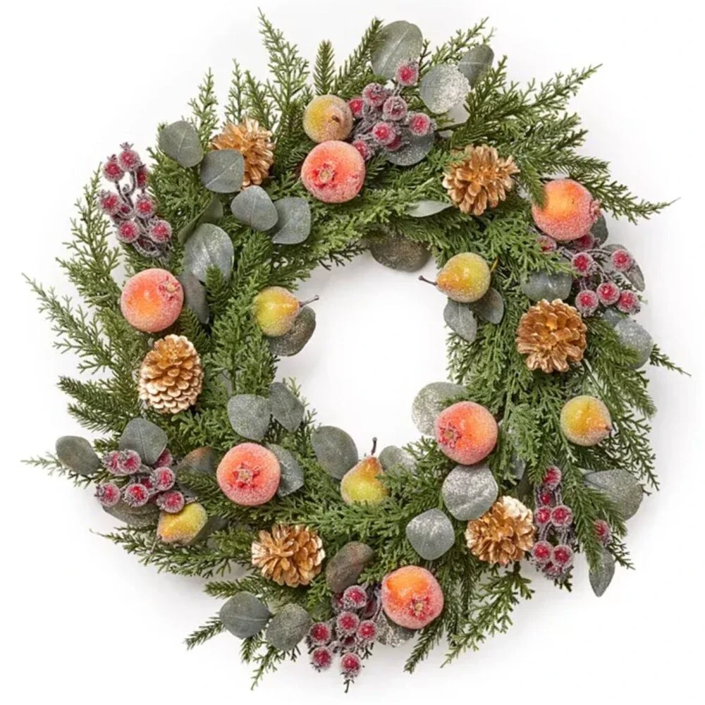 Christmas Classic Holiday Lane Sugar Fruit & Pinecone 24